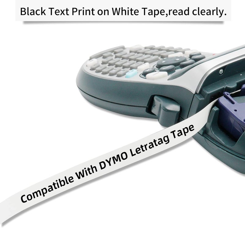HOCALORT 3 Pack Paper Label Refills Replacement for Dymo Letratag Refills 91200/91330 White Paper Tape 1/2 X 13, Compatible with Dymo Label Maker Refills, Work for Letra Tag LT100H LT100T QX50 - Image 5